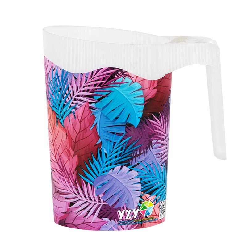 Moulage par injection de tasse d'enveloppe colorée dans l'étiquette de moule