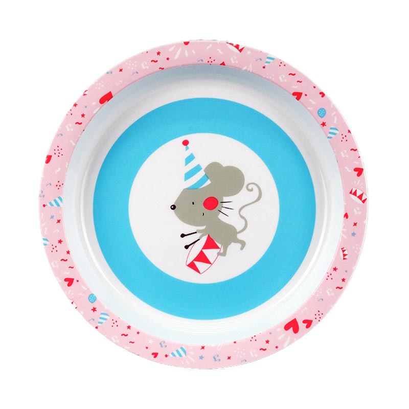 Moulage par injection de plaques alimentaires dans une étiquette de moule