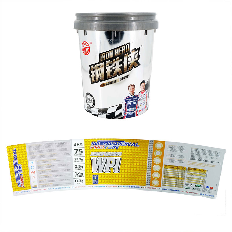 Moulage par injection de seau de laque dans l'étiquette du moule