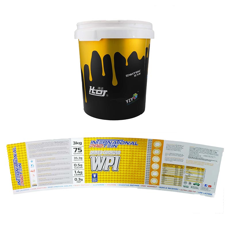 Moulage par injection de seau de stockage de revêtement dans l'étiquette de moule