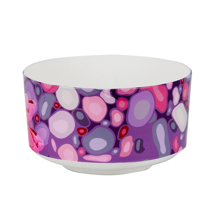 Moulage par injection de bol en plastique dans l'étiquette du moule