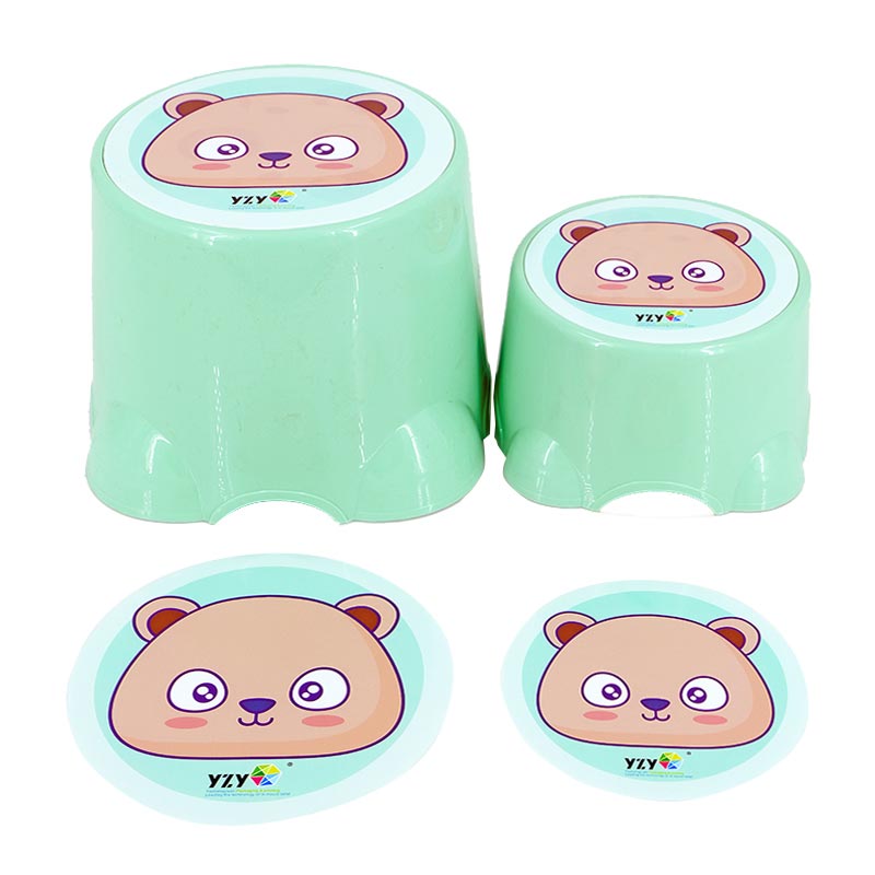 Moulage par injection de tabouret dans l'étiquette du moule