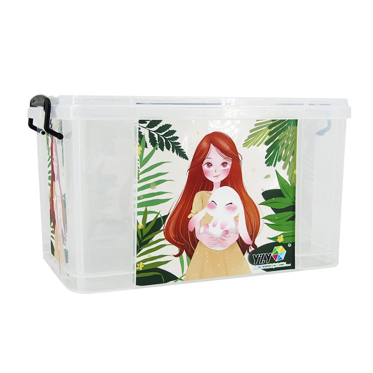 Moulage par injection de boîte fourre-tout dans l'étiquette du moule